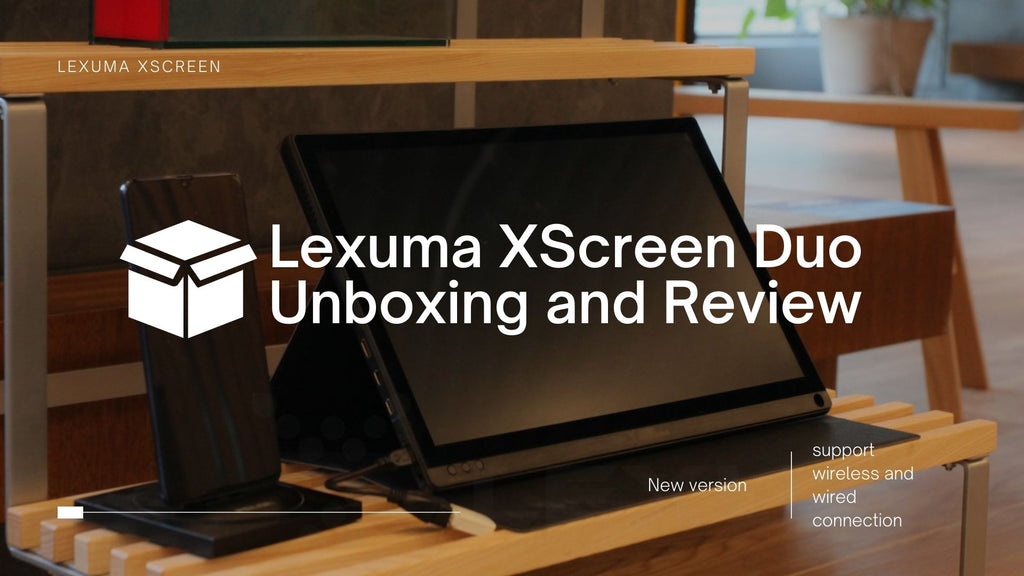 [產品評論和開箱]Lexuma XScreen Duo便攜式顯示器