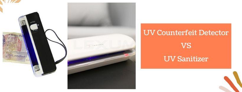 UV紫外線驗鈔機 vs UV紫外線消毒器