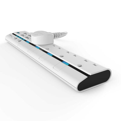 Lexuma XStrip UK Surge Protector with USB Charging