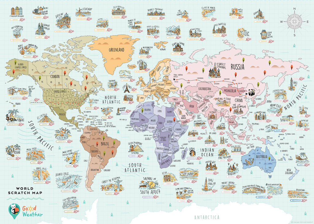 World Scratch Travel Map - Travel around the World - Lexuma-2