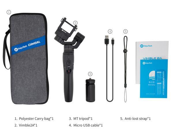 Feiyu_Vimble_2A_Extension_Action_Camera_Gimbal-grip package content