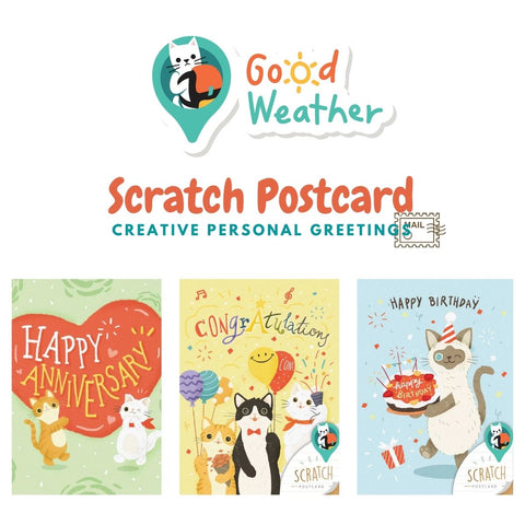 GoodWeather-Scratch-Postcard-GC-scratchable-postcard-birthday-card - Lexuma greetings card