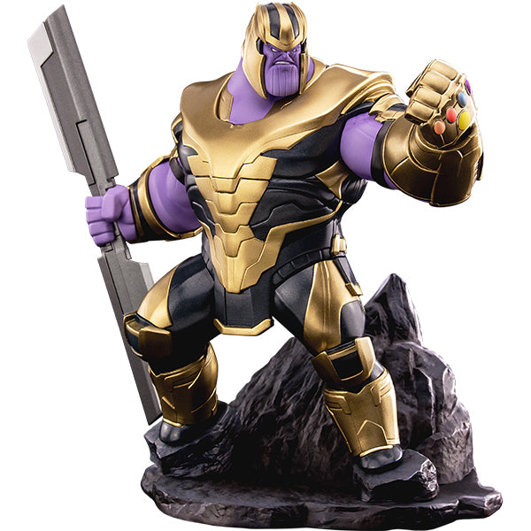 漫威復仇者聯盟：薩諾斯正版模型手辦人偶玩具 Marvel's Avengers: Endgame Premium PVC Thanos figure toy listing marvel movie infinity war figure collectible figure front white