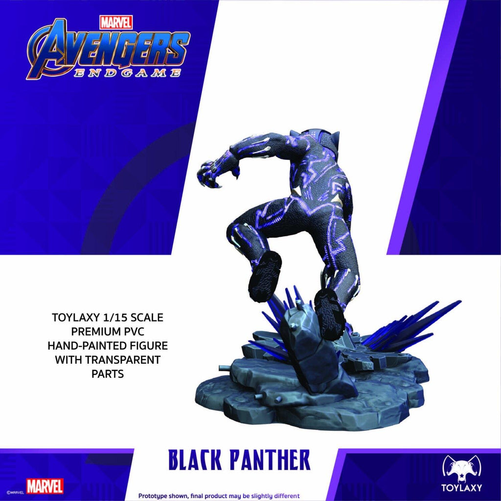 Marvel Avengers Endgame Premium PVC Black Panther Official Figure Toy listing 黑豹玩具  黑豹正版模型  黑豹正版手辦  黑豹手辦  黑豹人偶 back
