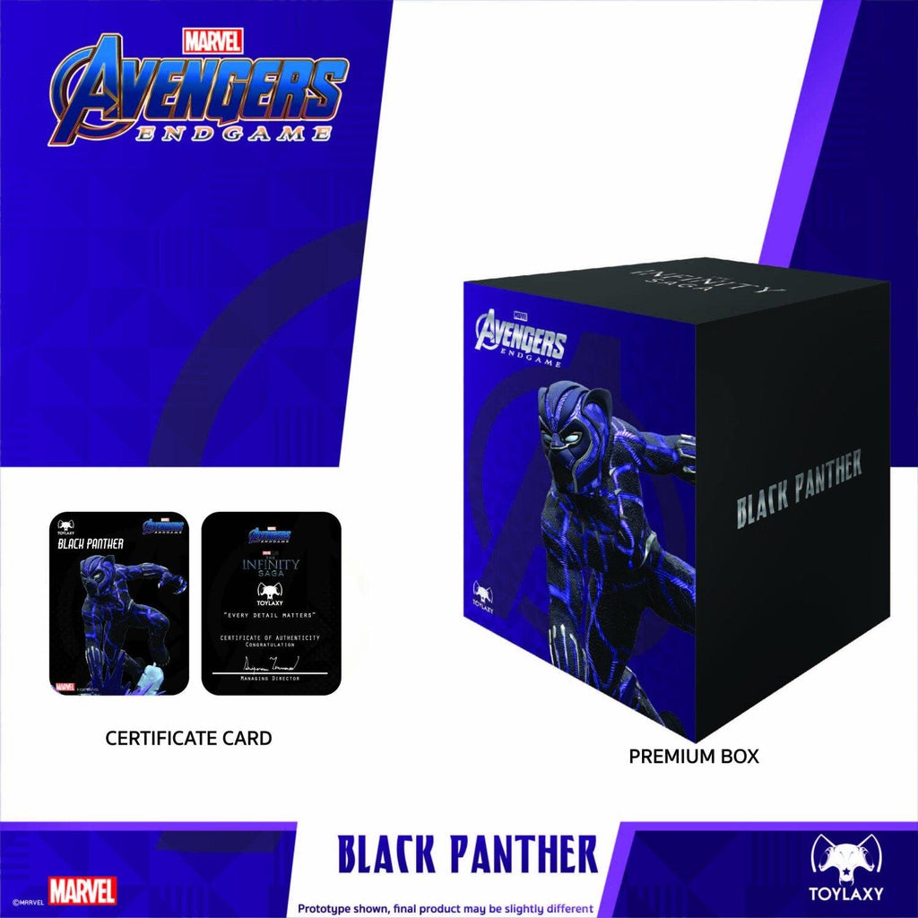 Marvel Avengers Endgame Premium PVC Black Panther Official Figure Toy listing 黑豹玩具  黑豹正版模型  黑豹正版手辦  黑豹手辦  黑豹人偶 box