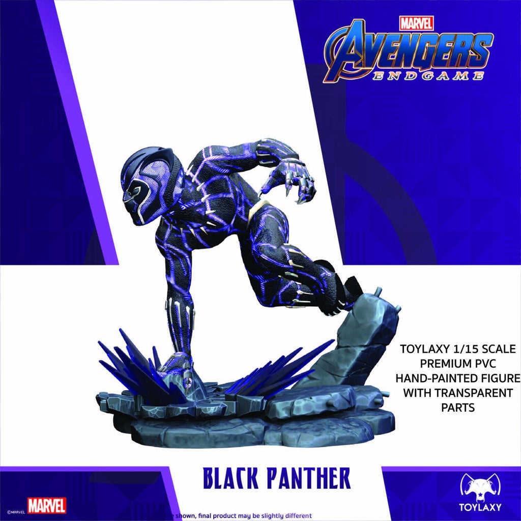 Marvel Avengers Endgame Premium PVC Black Panther Official Figure Toy listing 黑豹玩具  黑豹正版模型  黑豹正版手辦  黑豹手辦  黑豹人偶 left