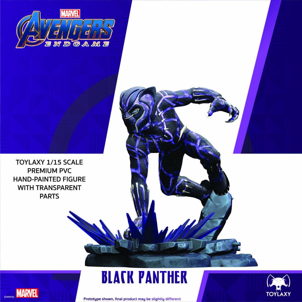 Marvel Avengers Endgame Premium PVC Black Panther Official Figure Toy listing 黑豹玩具  黑豹正版模型  黑豹正版手辦  黑豹手辦  黑豹人偶 side